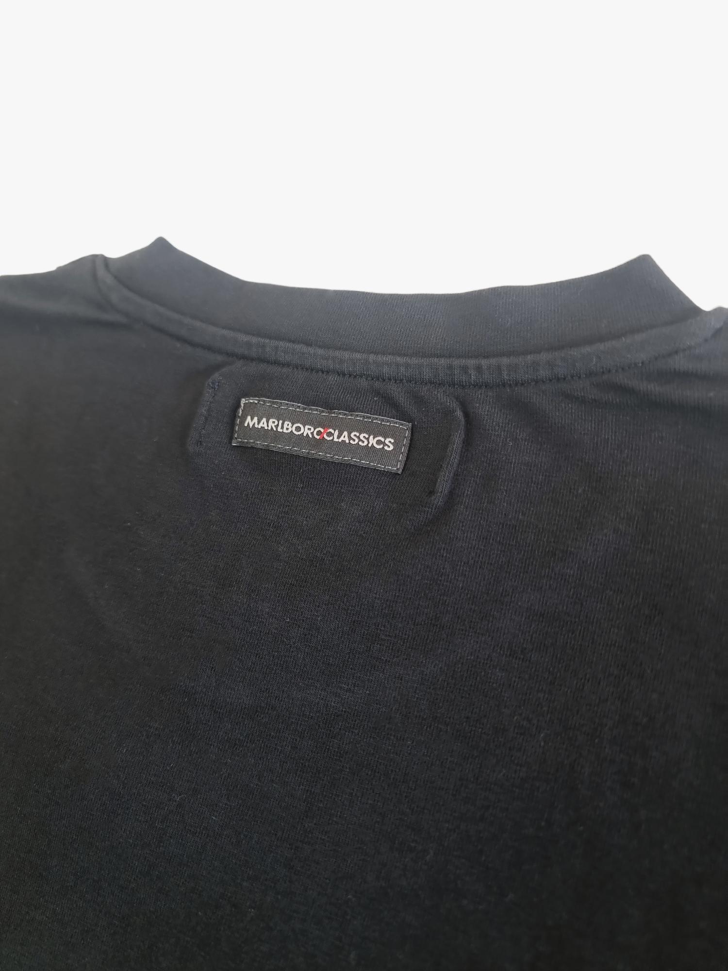 T-shirt Marlboro Classics uomo cotone nero