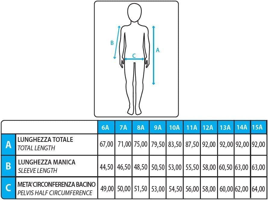 Grembiule blu scuola bambina con zip Siggi