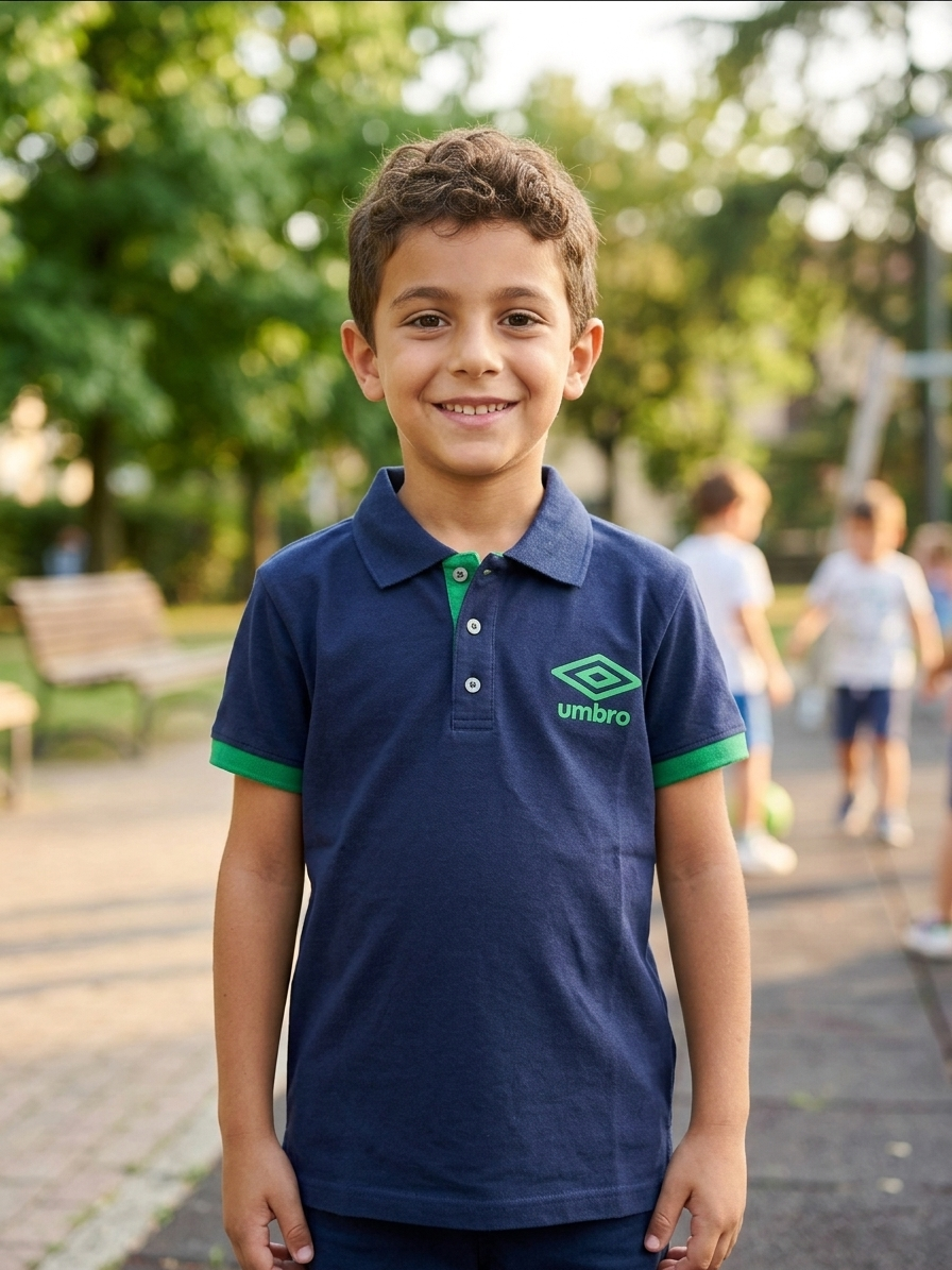 polo-mezza-manica-umbro-bambino-blu-01 Polo mezza manica Umbro bambino Blu