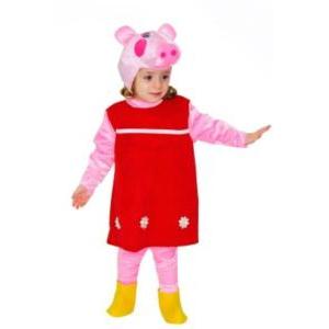Costume carnevale bambina piccola pig rosa