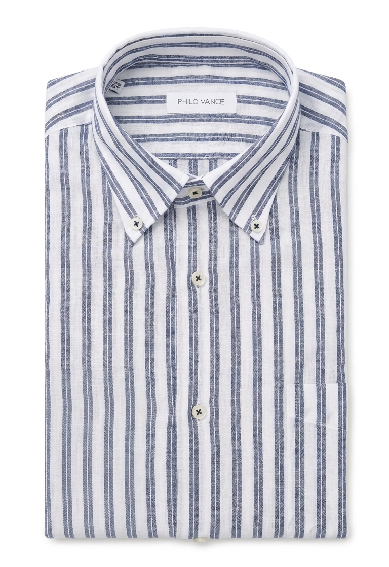 Camicia misto lino cotone Philo Vance