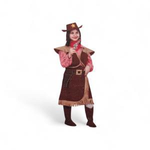 Costume carnevale bambina cow girl