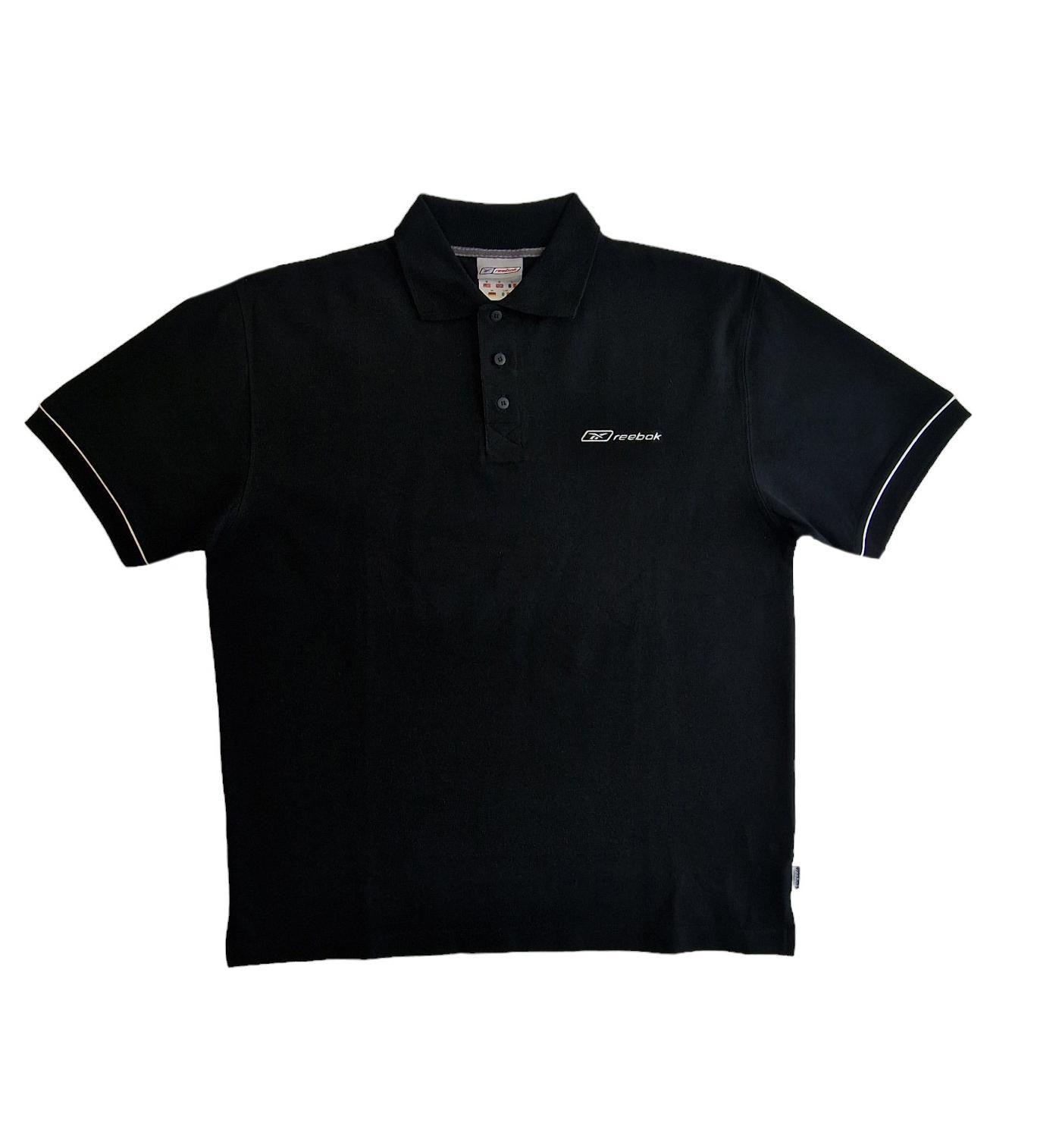 Polo uomo manica corta modello oversize Reebok nero