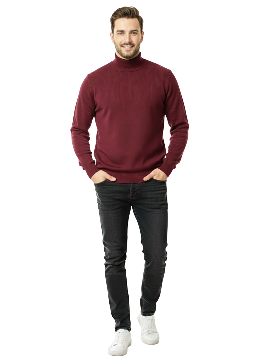 Maglioncino lupetto misto lana merinos da uomo Navigare 2XL