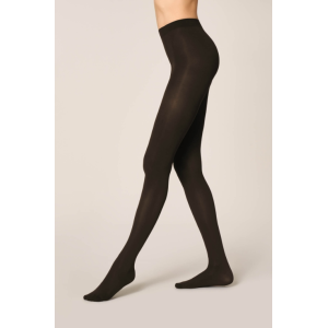 Collant unito microfibra 100 den marrone