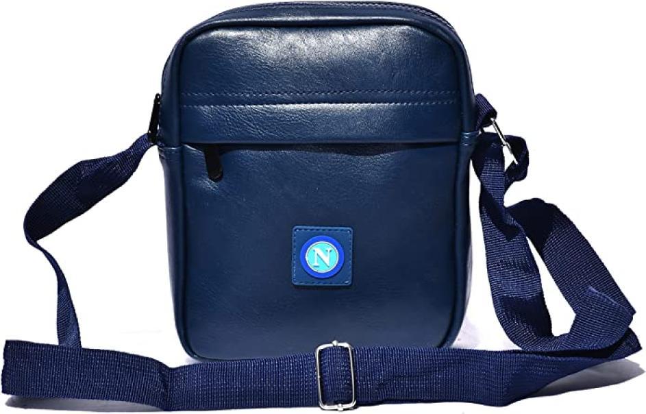 Borsello Enzo Castellano 121543. Marsupio SSC Napoli, prodotto ufficiale, ecopelle, blu
