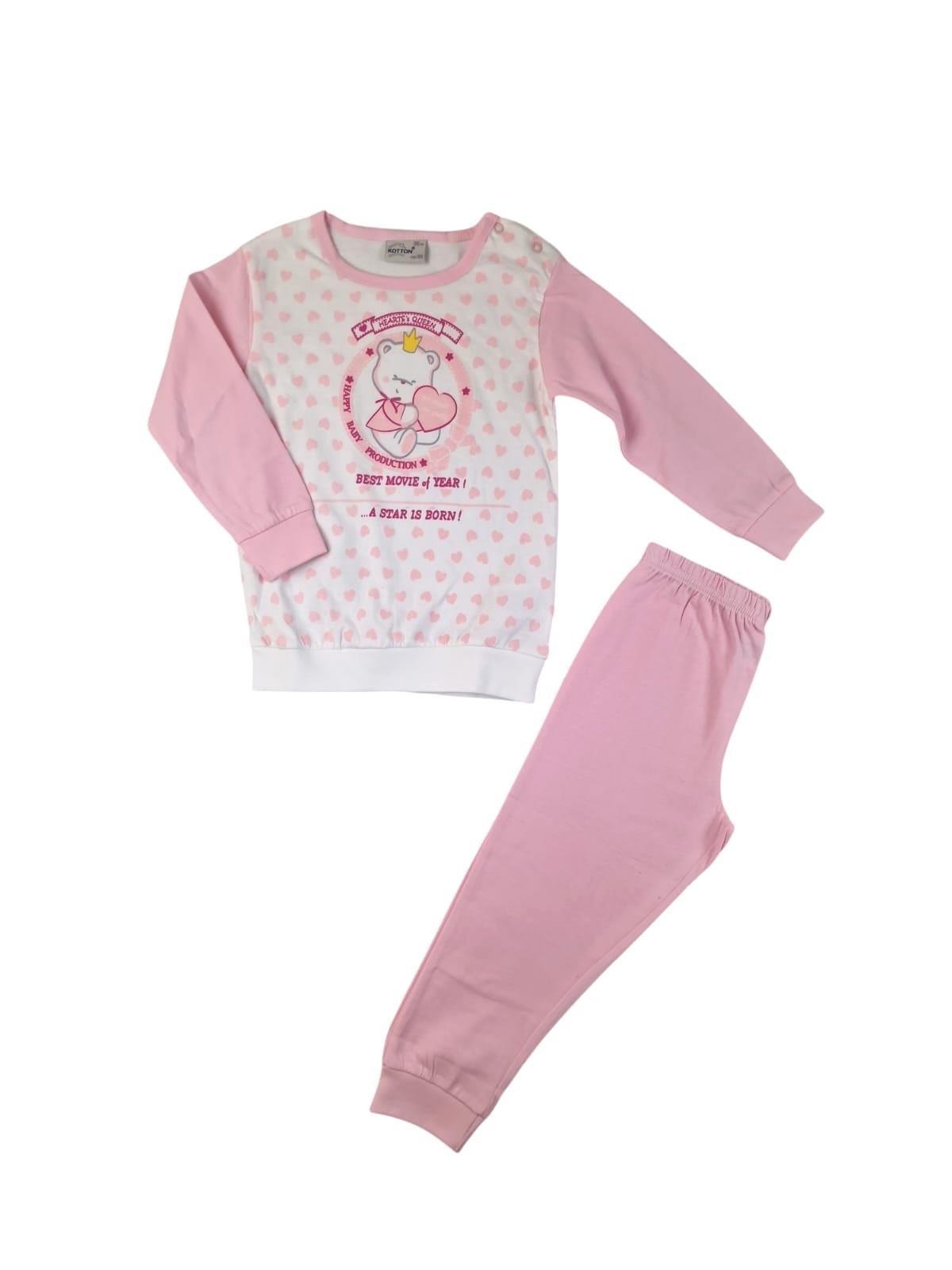 Pigiama cotone jersey da bambina