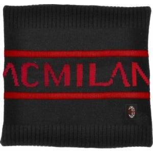 Scaldacollo milan uomo a maglia nero con scritta rossa 141447