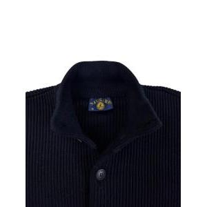 Cardigan misto lana da uomo  blu