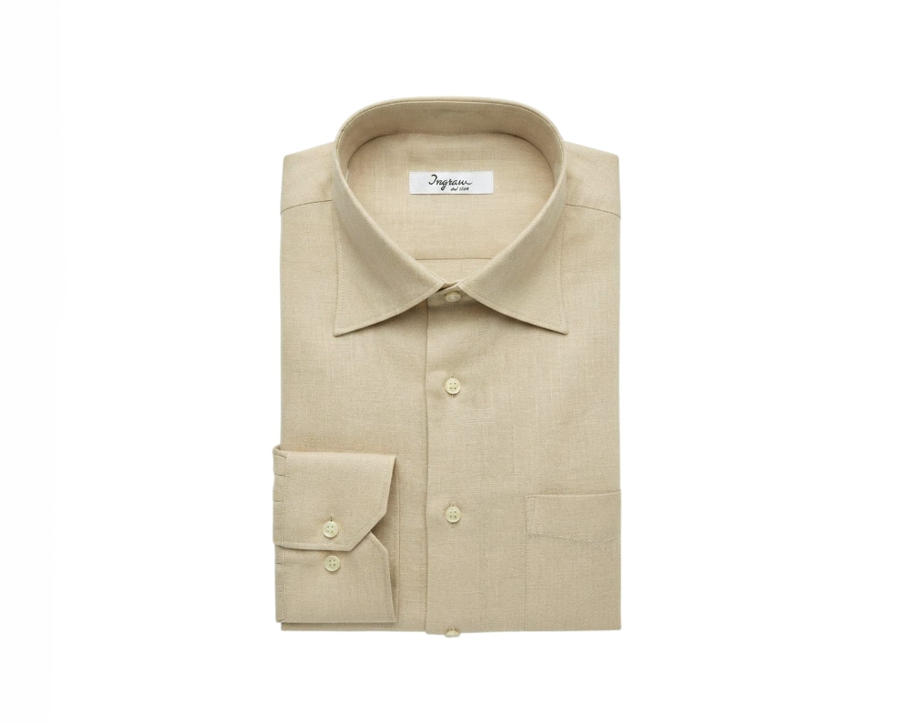 camicia-puro-lino-01 Camicia puro lino Ingram Classic Fit