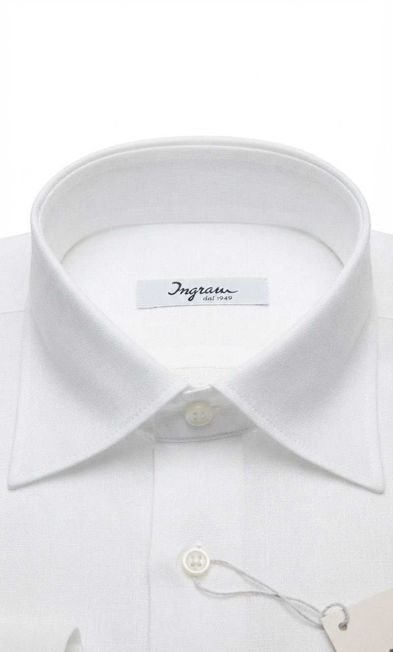 camicia-lino-bianco-03 Camicia puro lino Ingram Classic Fit