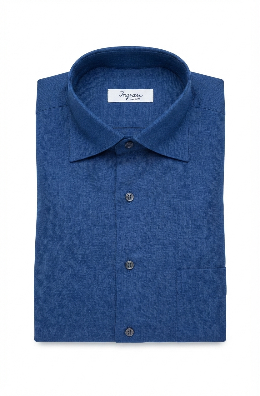 camicia-lino-uomo-01 Camicia puro lino Ingram Classic Fit