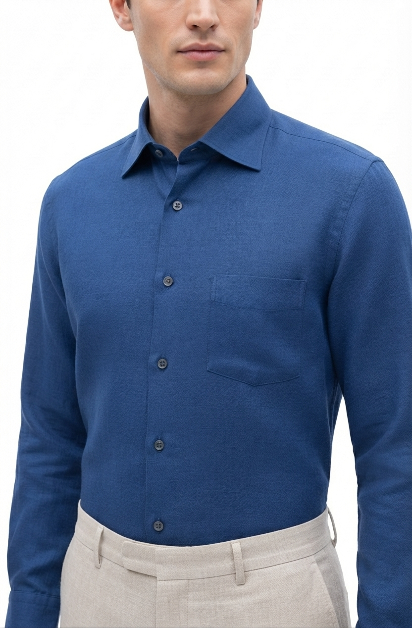 camicia-lino-uomo-02 Camicia puro lino Ingram Classic Fit