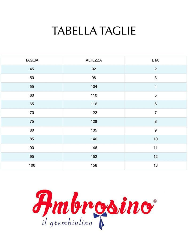 Grembiule scuola elementare da bambino blu motocicletta Ambrosino