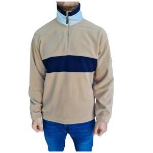 Felpa in pile mezza zip  uomo