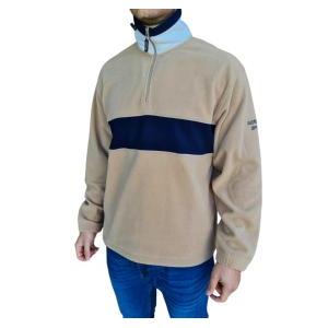 Felpa in pile mezza zip  uomo