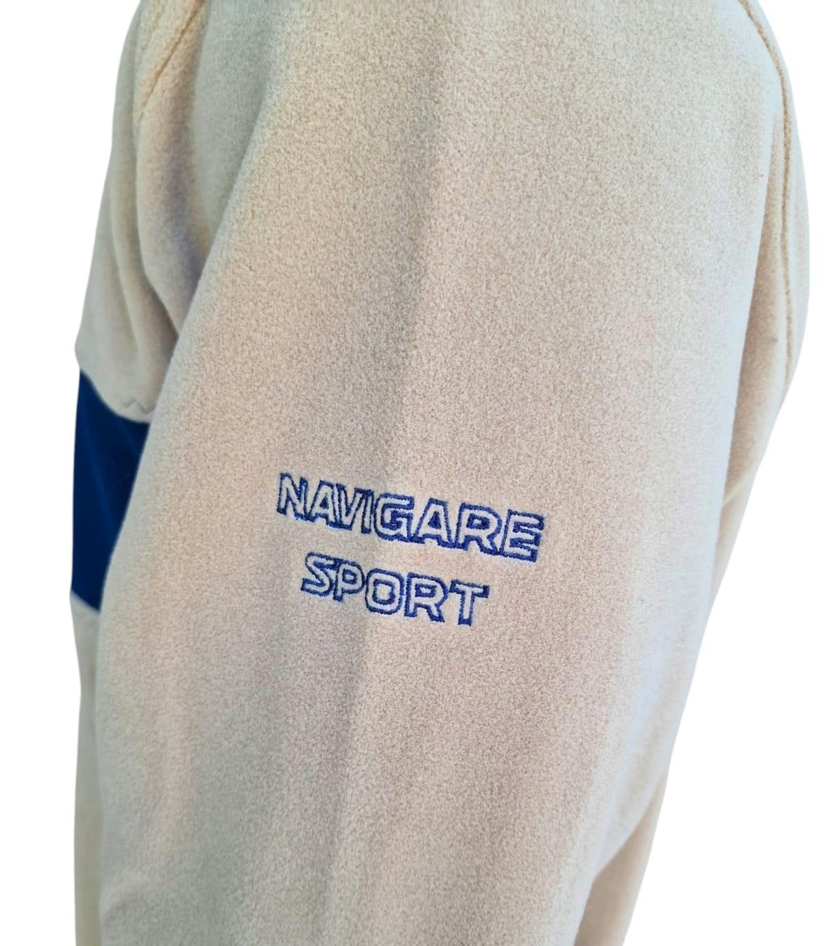 Felpa in pile mezza zip Navigare uomo