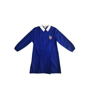 Grembiule  scuola elementare da bambino blu zip  skater