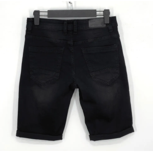 Bermuda denim elast nero leggendario nero