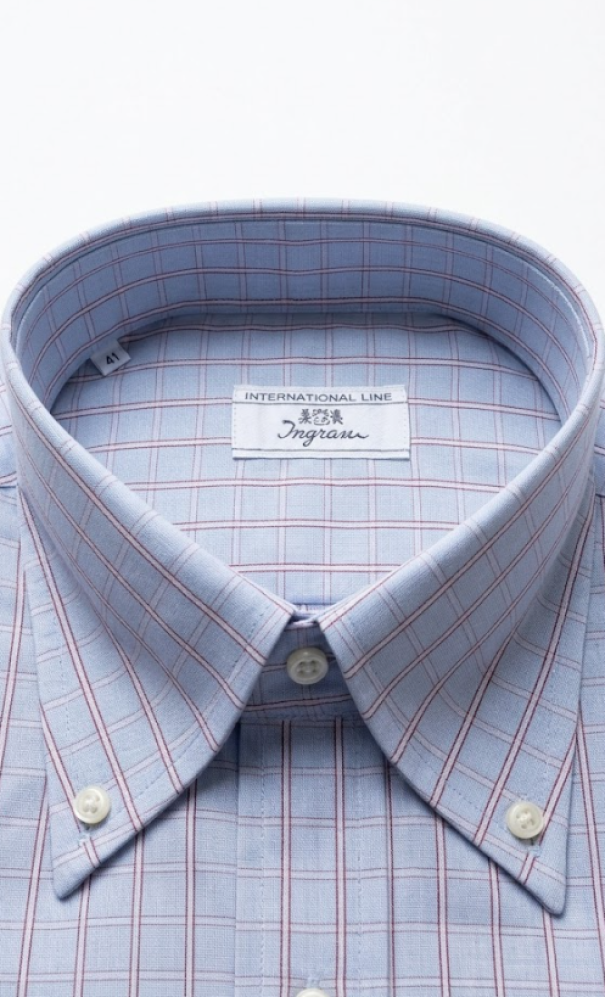 Camicia quadri con taschino Ingram
