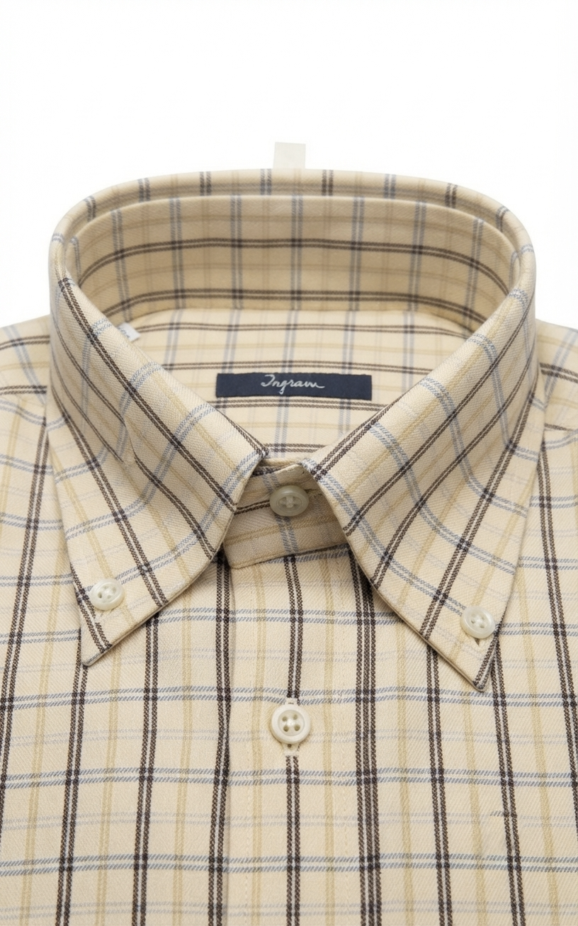 camicia-flanella-cotone-02 Camicia flanella di cotone Ingram uomo
