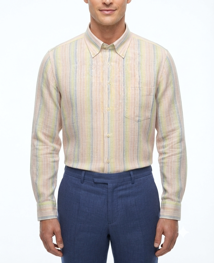 Camicia Puro Lino Ingram Classic Fit