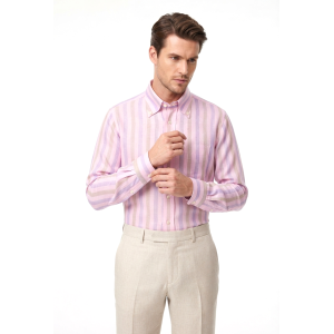 Camicia misto cotone lino