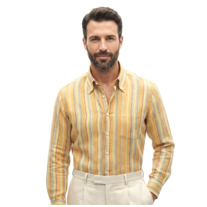 Camicia misto lino cotone
