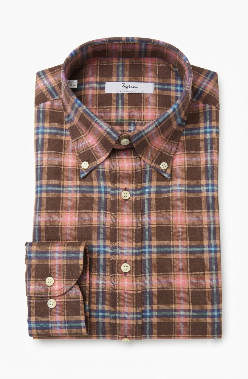 camicia-flanella-01 Camicia flanella leggera di cotone Ingram