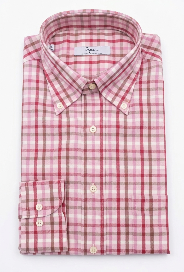 Camicia Ingram Quadri Rosa