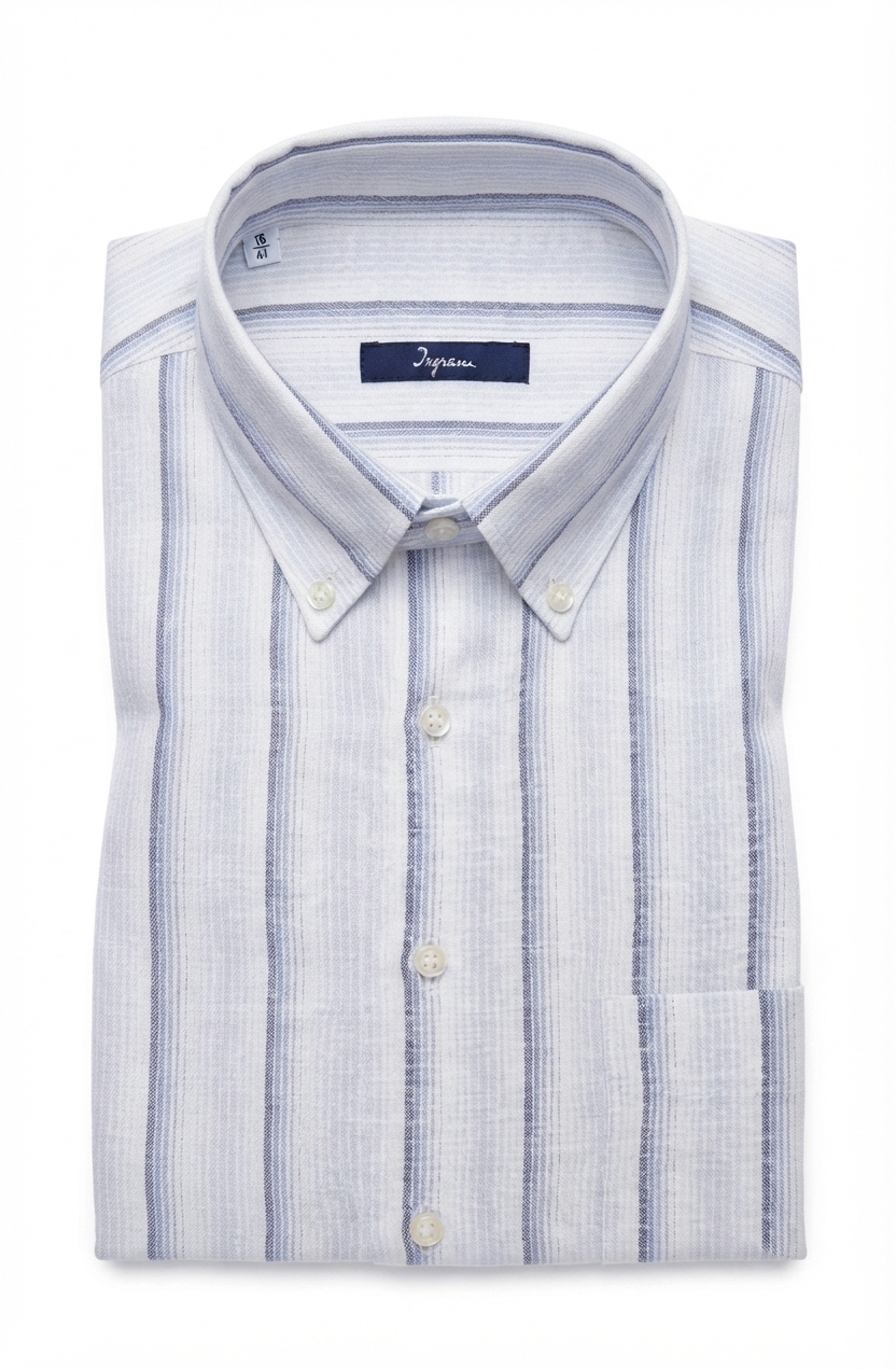 Camicia Ingram maniche corte misto lino