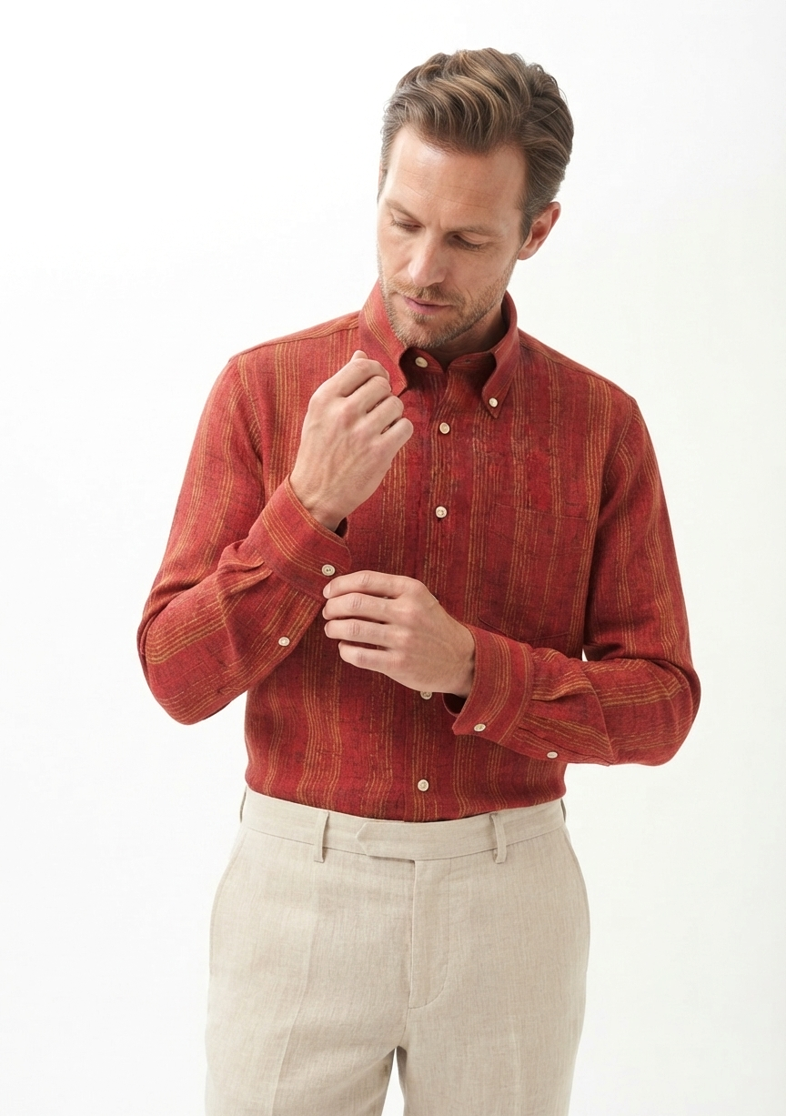 camicia-lino-ingram-03 Camicia in puro lino Ingram Classic Fit