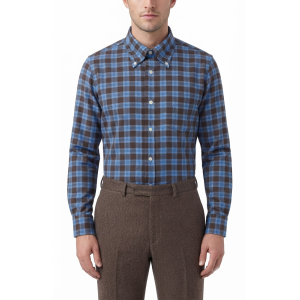 Camicia flanella di cotone regular fit