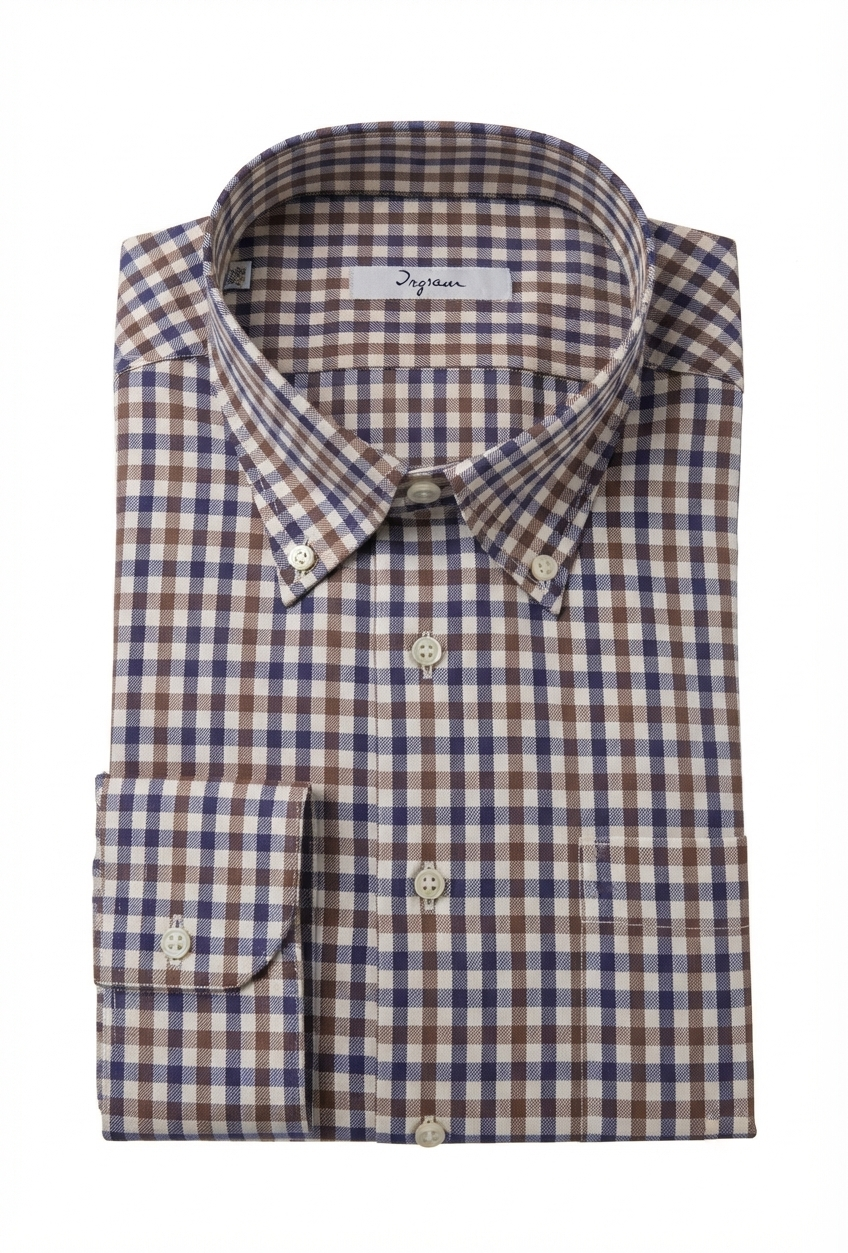 camicia-flanella-uomo-01 Camicia flanella di cotone quadri Ingram