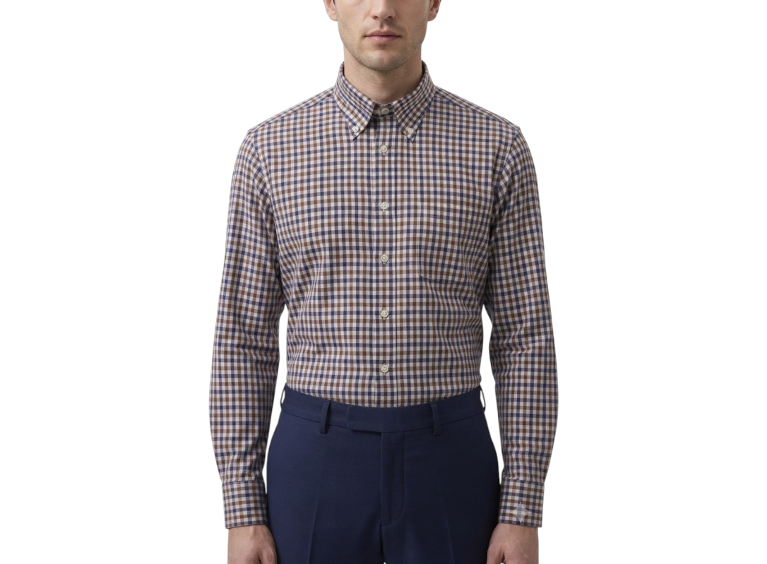 camicia-flanella-uomo-02 Camicia flanella di cotone quadri Ingram