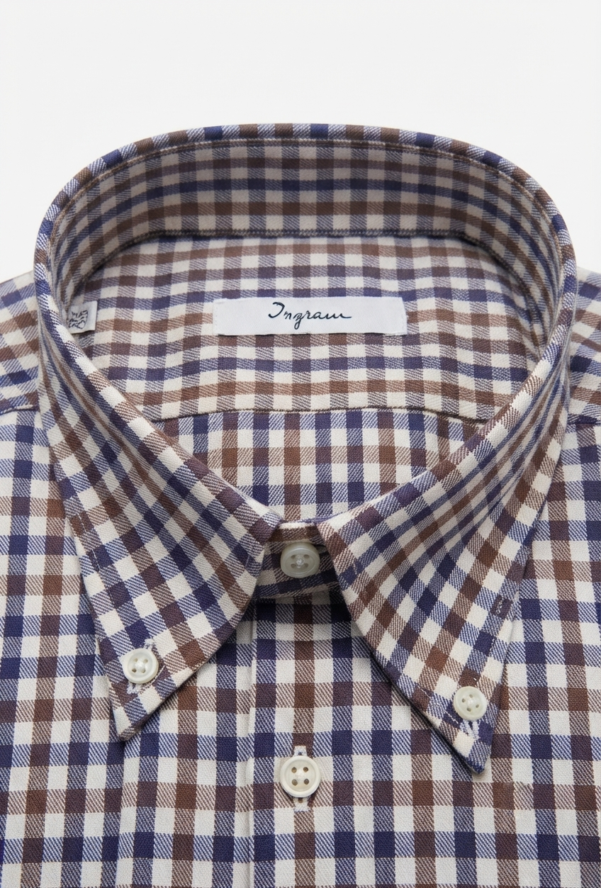 camicia-flanella-uomo-03 Camicia flanella di cotone quadri Ingram