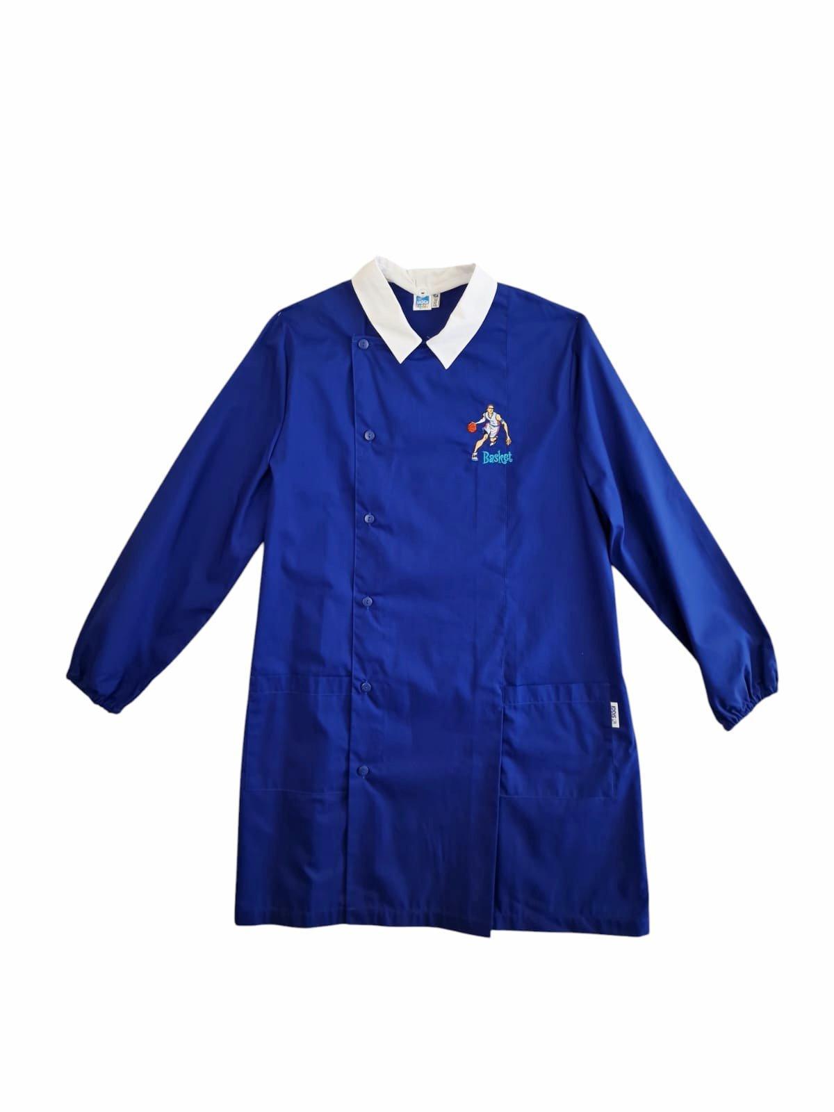 Grembiule scuola elementare da bambino blu Siggi basket