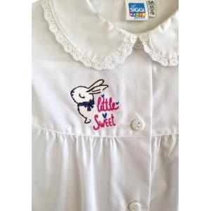 Grembiule scuola elementare da bambina  bianco