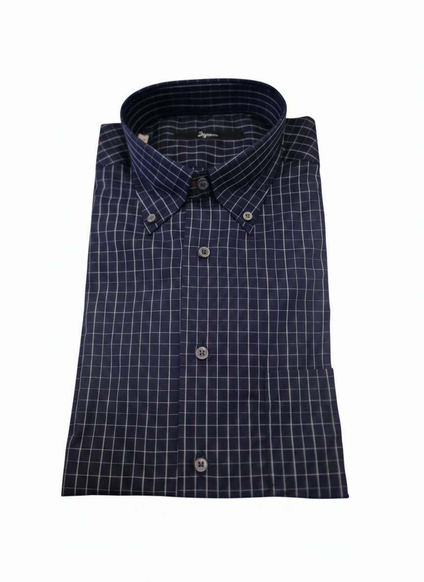 Camicia Ingram Classic Fit quadri blu