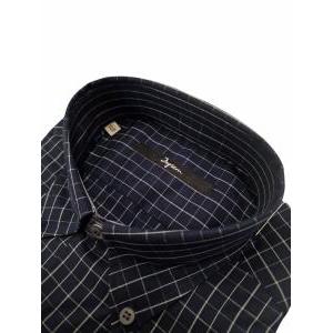 Camicia  classic fit quadri blu