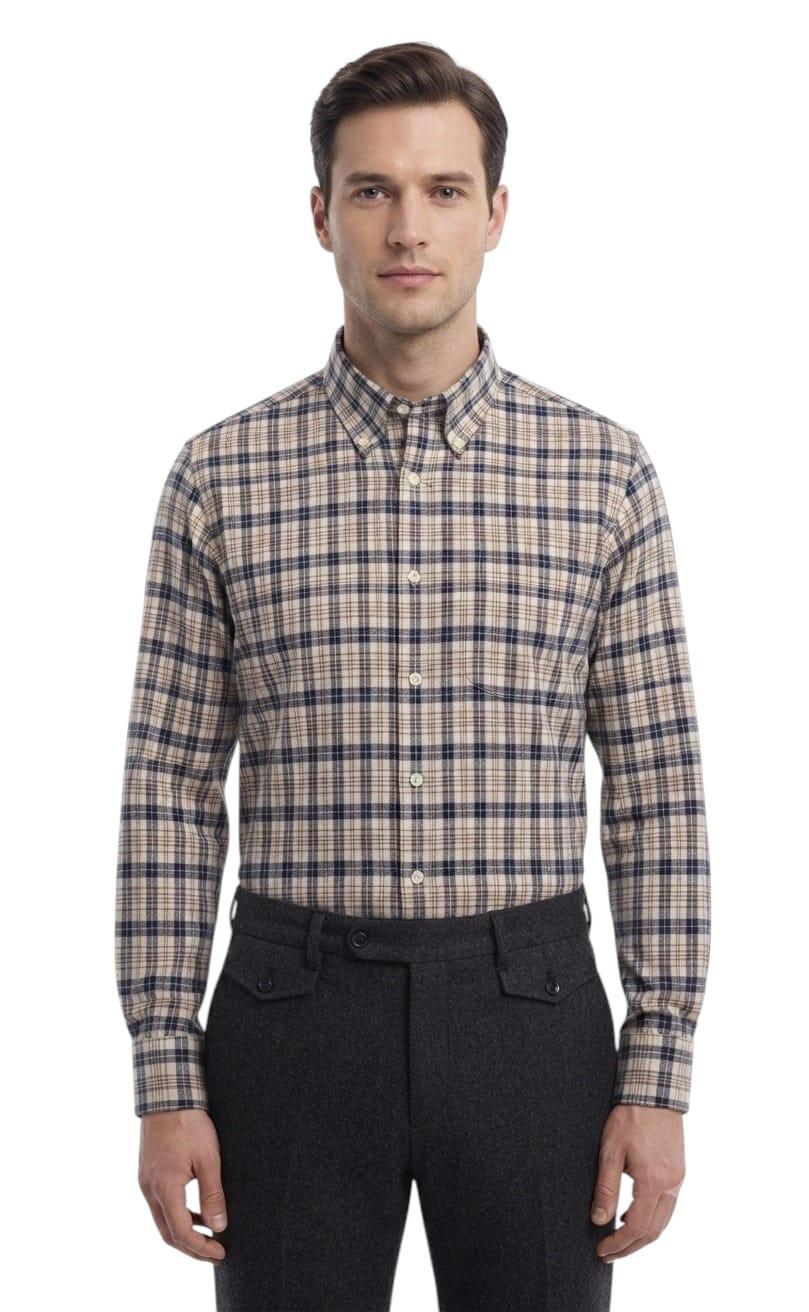 Camicia flanella di cotone Ingram