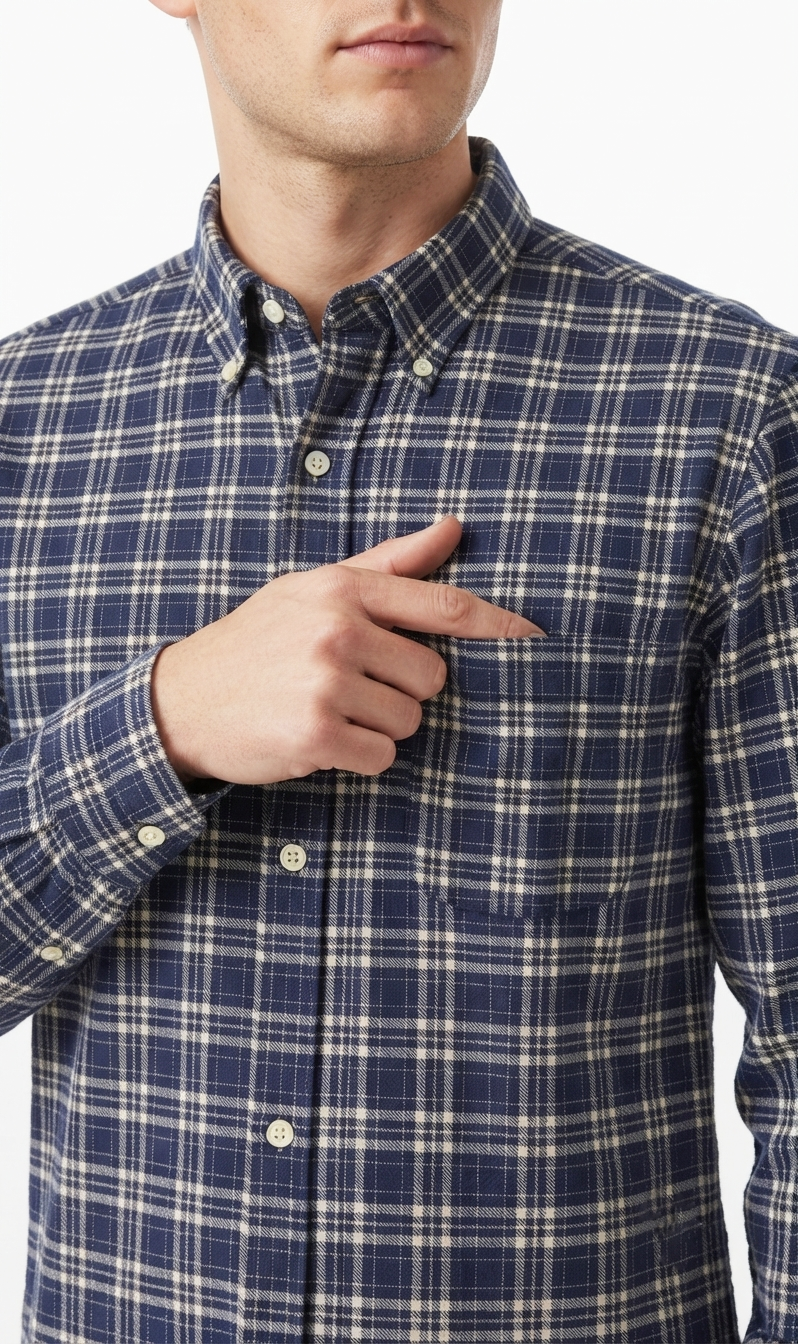 camicia-flanella-02 Camicia flanella di cotone Ingram taglie forti