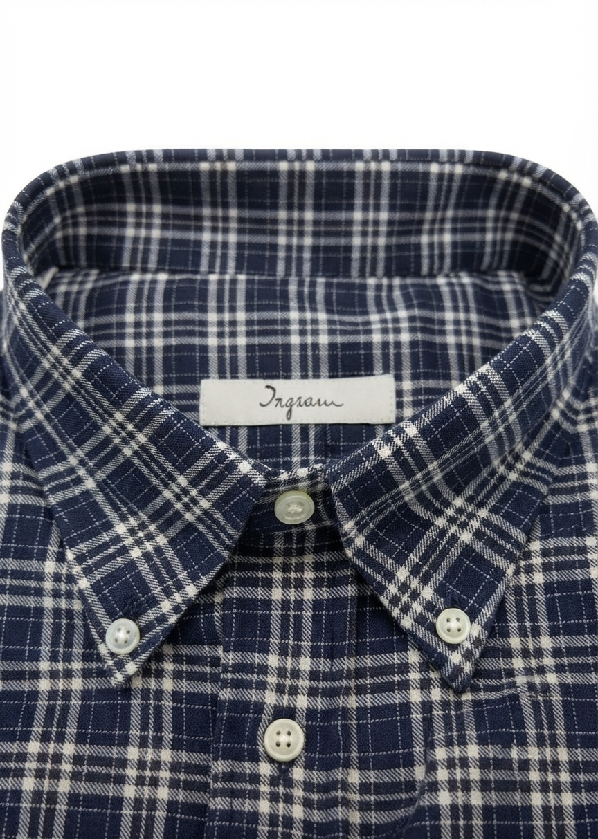 camicia-flanella-03 Camicia flanella di cotone Ingram taglie forti