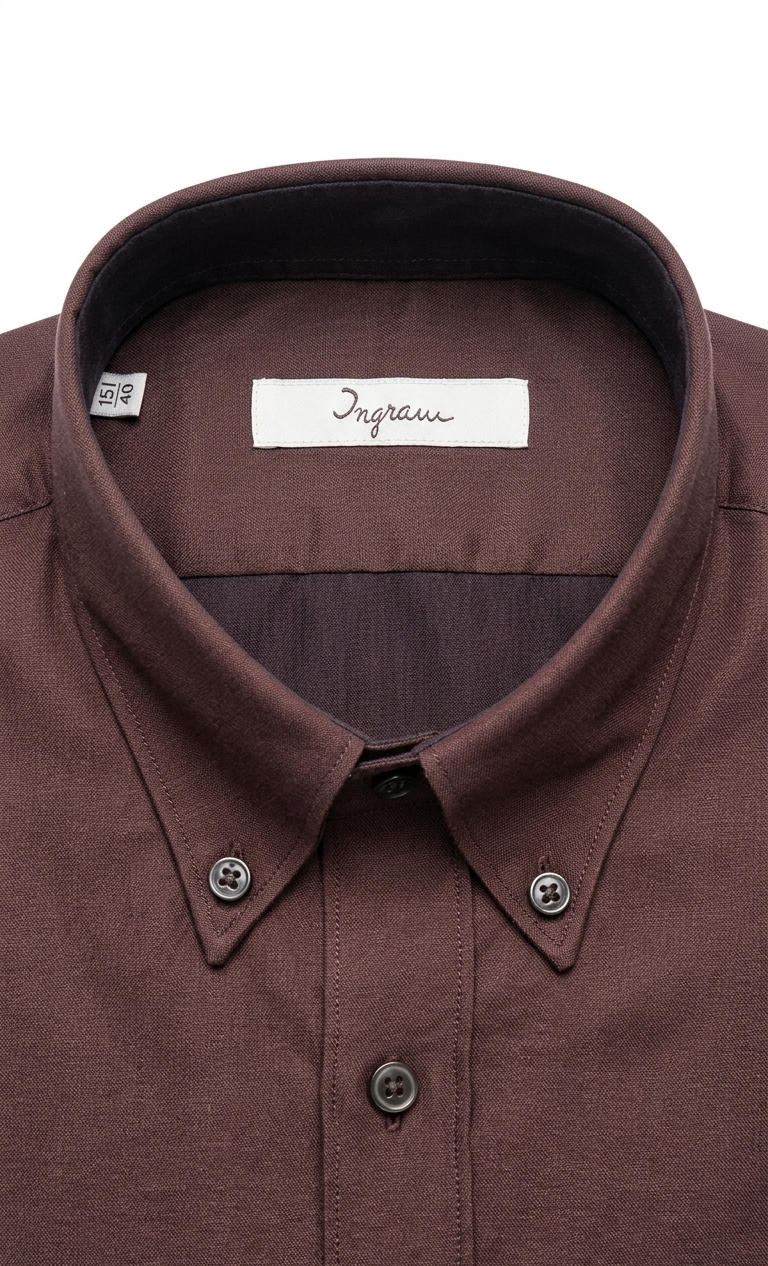 Camicia Slim Fit Ingram uomo marrone