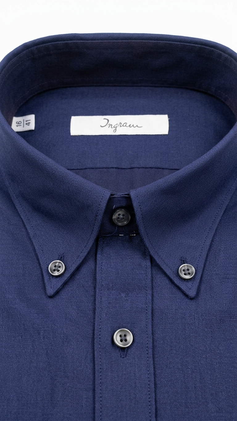 Camicia Slim Fit Ingram uomo blu