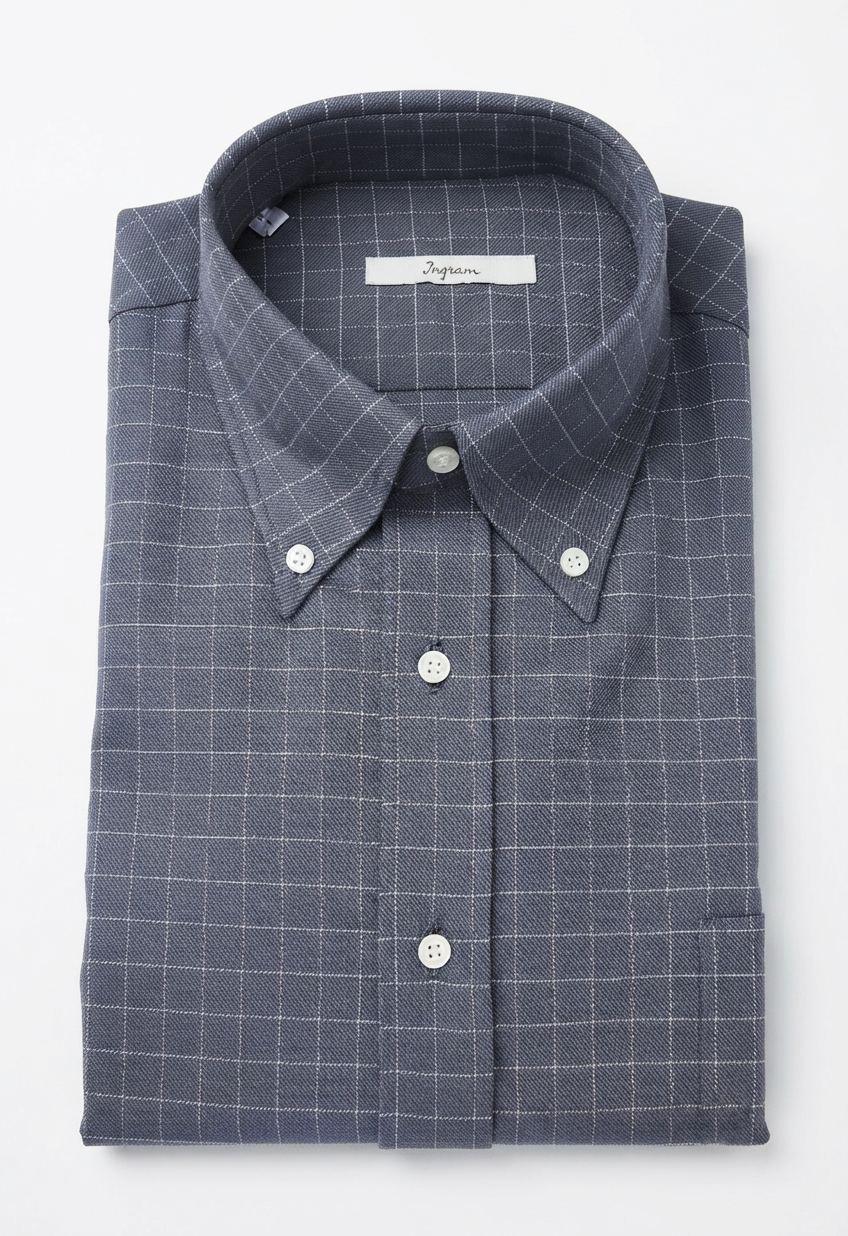 camicia-flanella-ingram-02 Camicia flanella di cotone Classic Fit Ingram