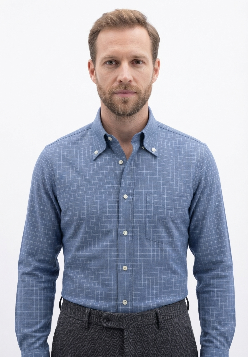 camicia-flanella-ingram-02 Camicia flanella di cotone Ingram