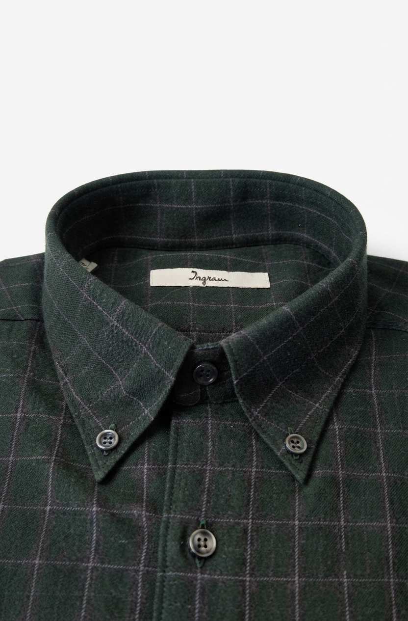 camicia-uomo-03 Camicia flanella di cotone Ingram uomo