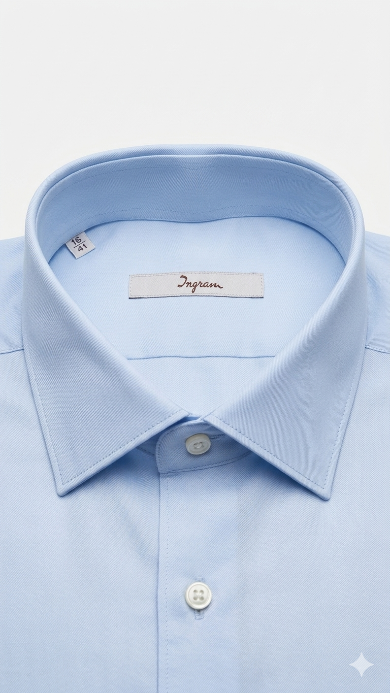 Camicia Regular Fit Ingram Celeste