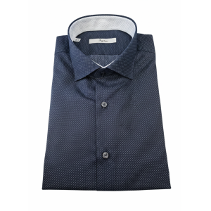Camicia  slim fit fantasia pois